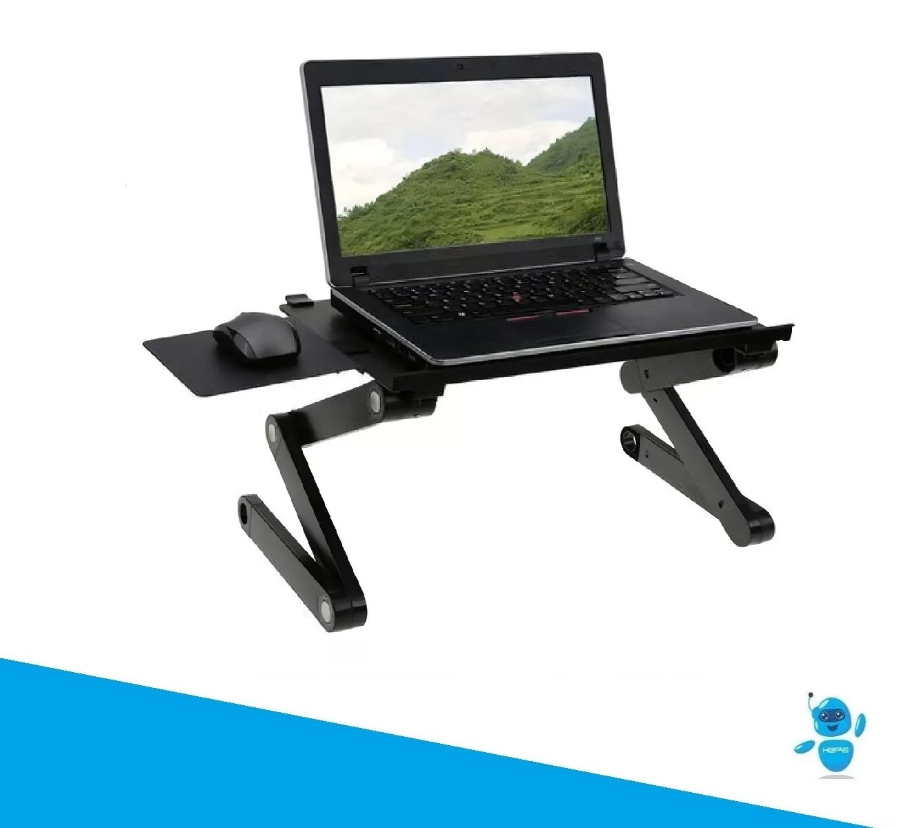 FlexDesk™ – Mesa Plegable con Ventiladores para Lapto